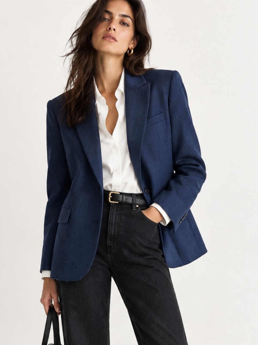 Banana Republic Navy Single-Button Women's Blazer